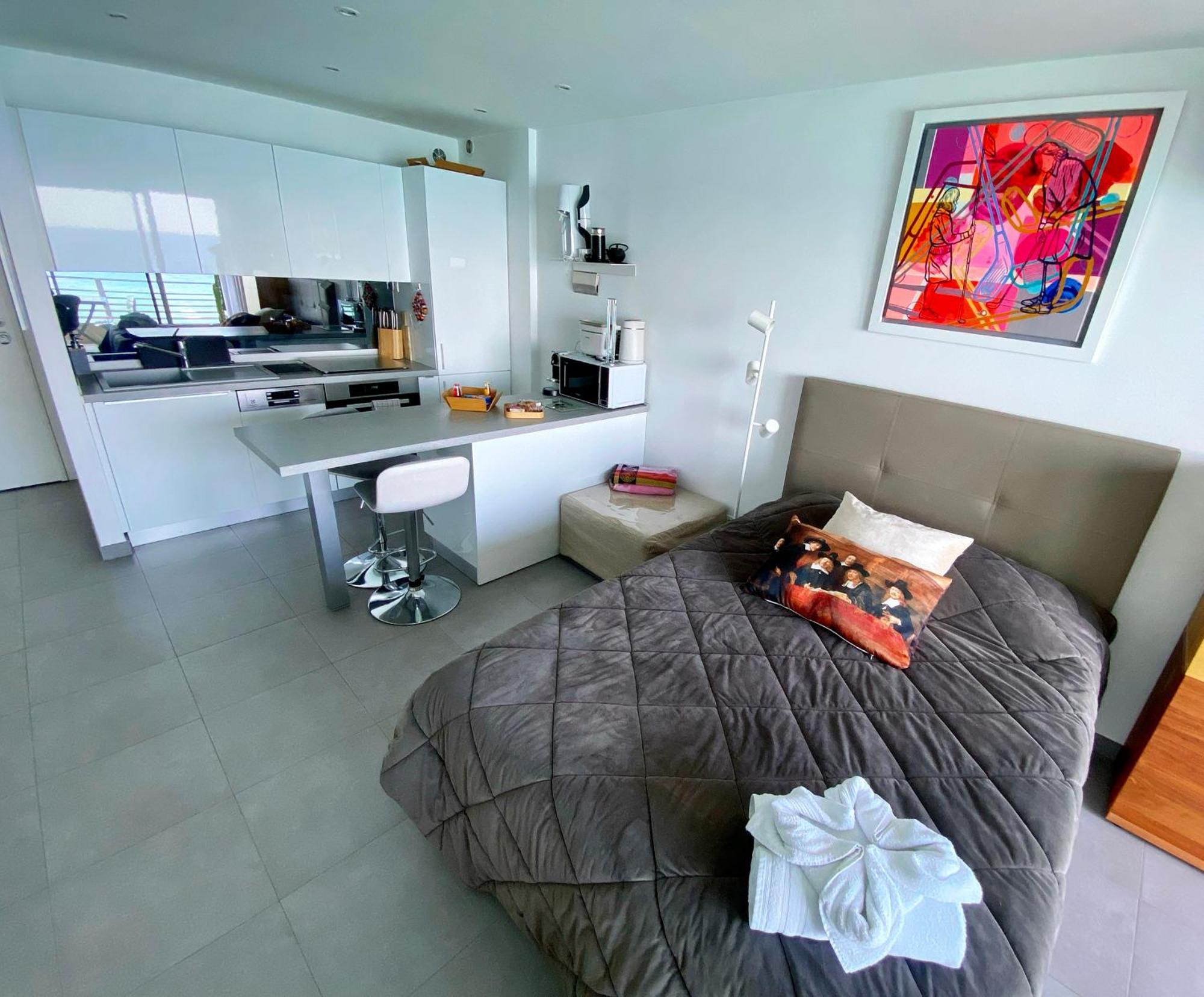 Sea View Studio, Huge Terrace On The 4Th Floor Apartment Menton Ngoại thất bức ảnh